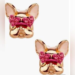 💗 Kate Spade bulldog w/ heart sunglasses Earrings